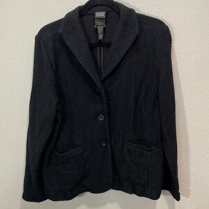 Eileen Fisher wool blend blazer jacket